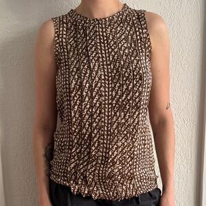 Tory Burch 100% Silk Print Blouse